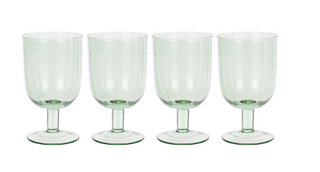 Goblet Bubble Glass set of 4