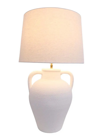White Handle Lurin Lamp