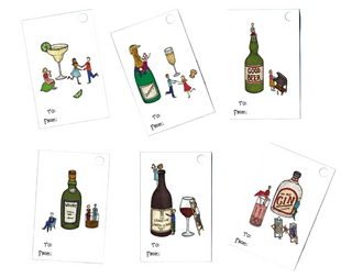 Party Time Drink Gift Tags