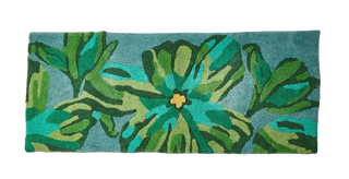 Bonnie and Neil | Dutch Floral Green Long Bath Mat