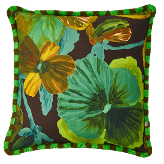 Bonnie and Neil | Wild Pansy Emerald Cushion