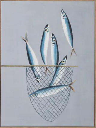 Netted Oil Painting