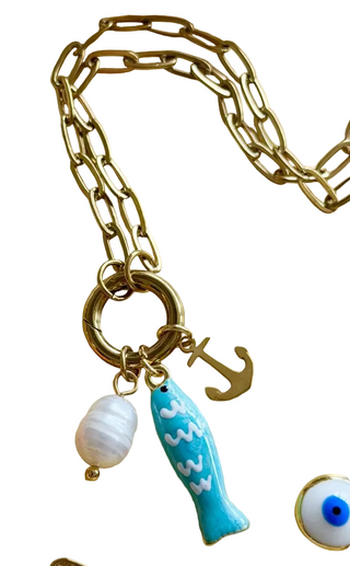 Golden Anchor Necklace