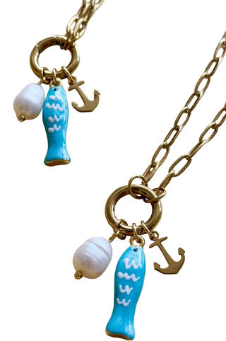 Golden Anchor Necklace