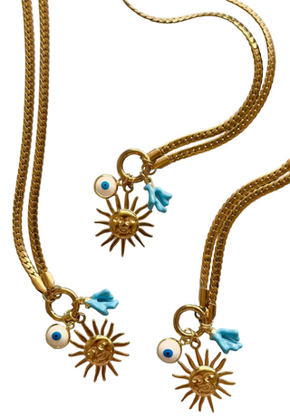 Mediterranean Lucky Eye Necklace