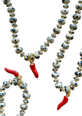 Chilli Leopard Gem Necklace