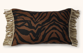 Bonnie and Neil | Zebra Chocolate Cushion Long