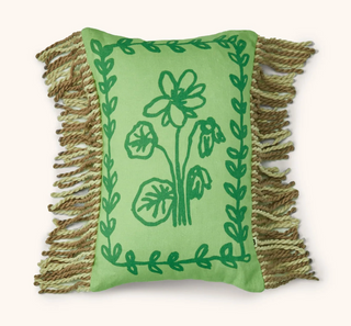 Bonnie and Neil | Petra Green Cushion