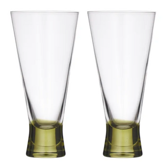 Olive Glass Flute Set
