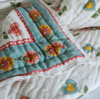 Big Happy Hearts Quilt KING Size