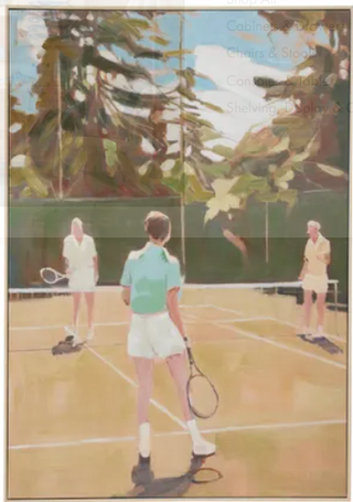 Doubles Frame Oil Painting Print