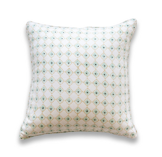 Daisy Bloom Seafoam Cushion