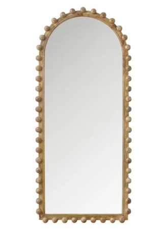 Wooden Bauble Floor Mirror