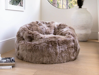 Sheepskin Wool Bean Bag Chair