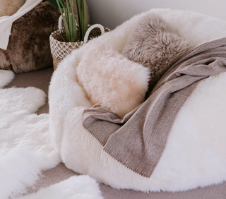 Sheepskin Wool Bean Bag Chair