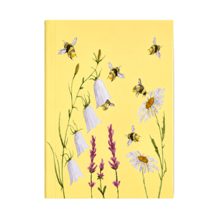 Bee Meadow A6 Notebook- Yellow