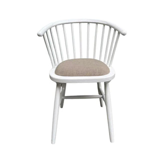 Curved Strip-Back Dining Chair