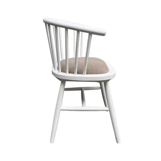 Curved Strip-Back Dining Chair