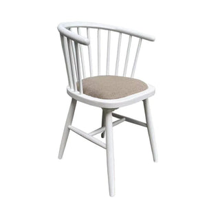 Curved Strip-Back Dining Chair
