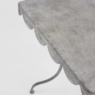 Scalloped Metal Table