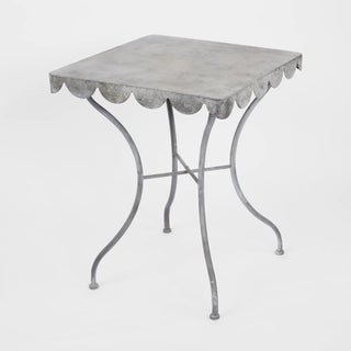 Scalloped Metal Table