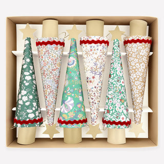 Tree Meri Meri x Liberty Set of 6 Crackers