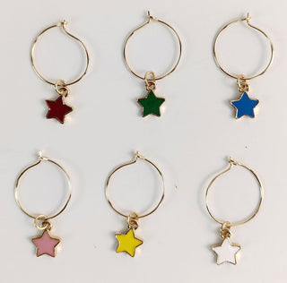 Stars Wine Charms - 6 pack
